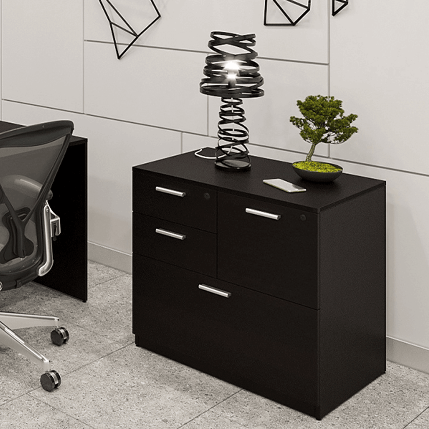 i5 Industries Kai 4 Drawer Multi-File Lateral File, 30″