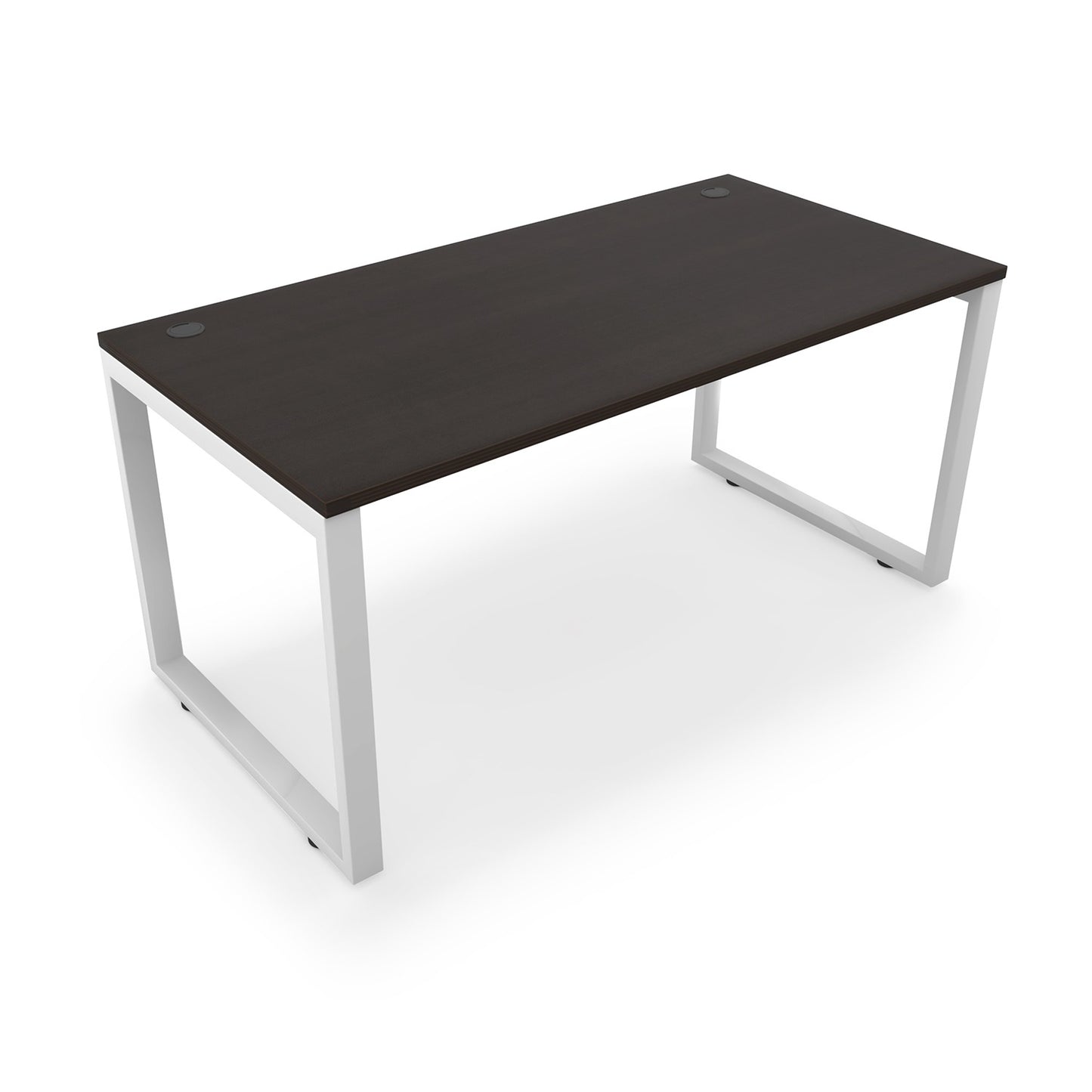 i5 Industries Fusion Metal Leg Desk with Grommets, 30″ x 48″