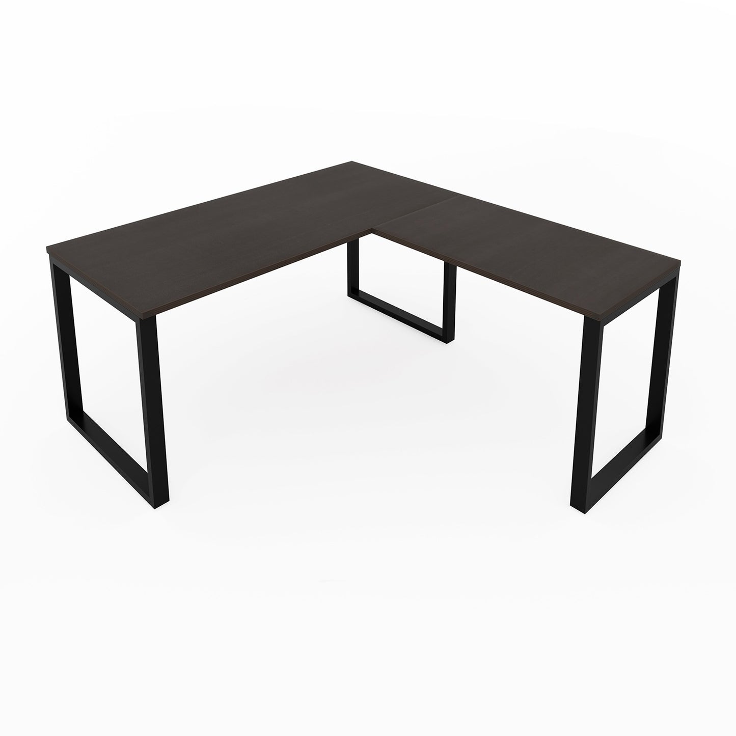 i5 Industries Fusion L-Shaped Metal Leg Desk, 60″ x 78″