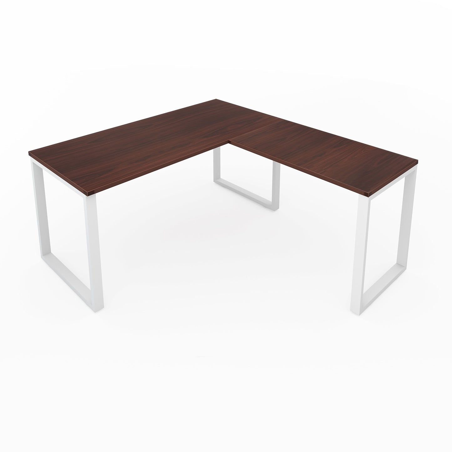 i5 Industries Fusion L-Shaped Metal Leg Desk, 72″ x 84″