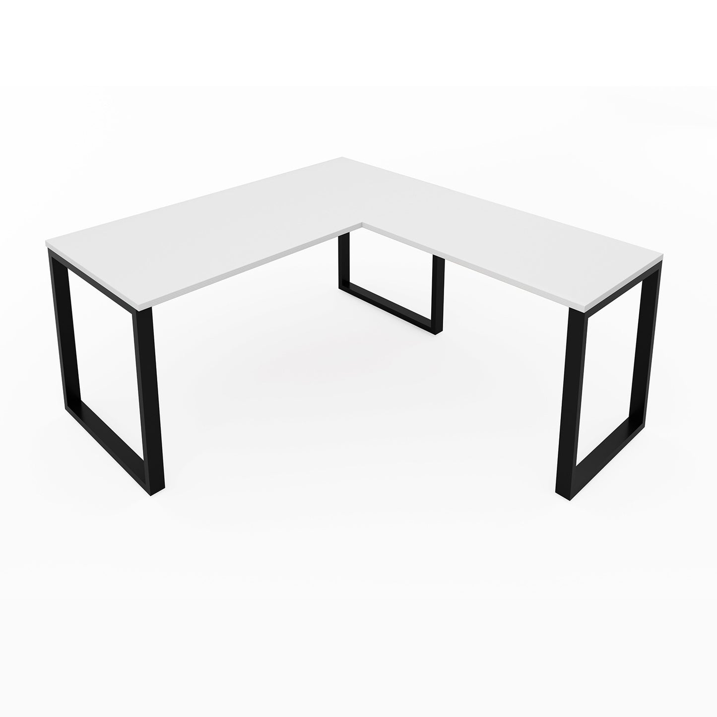 i5 Industries Fusion L-Shaped Metal Leg Desk, 72″ x 72″