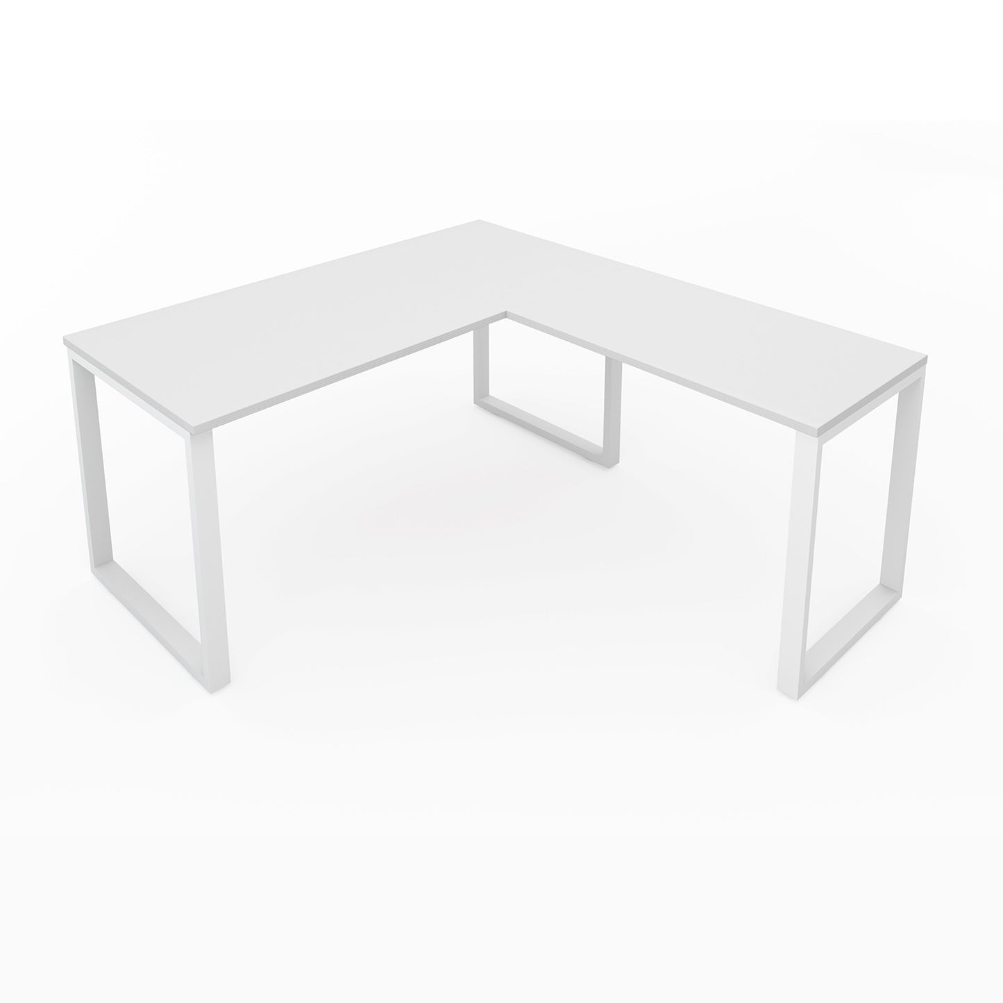 i5 Industries Fusion L-Shaped Metal Leg Desk, 60″ x 78″