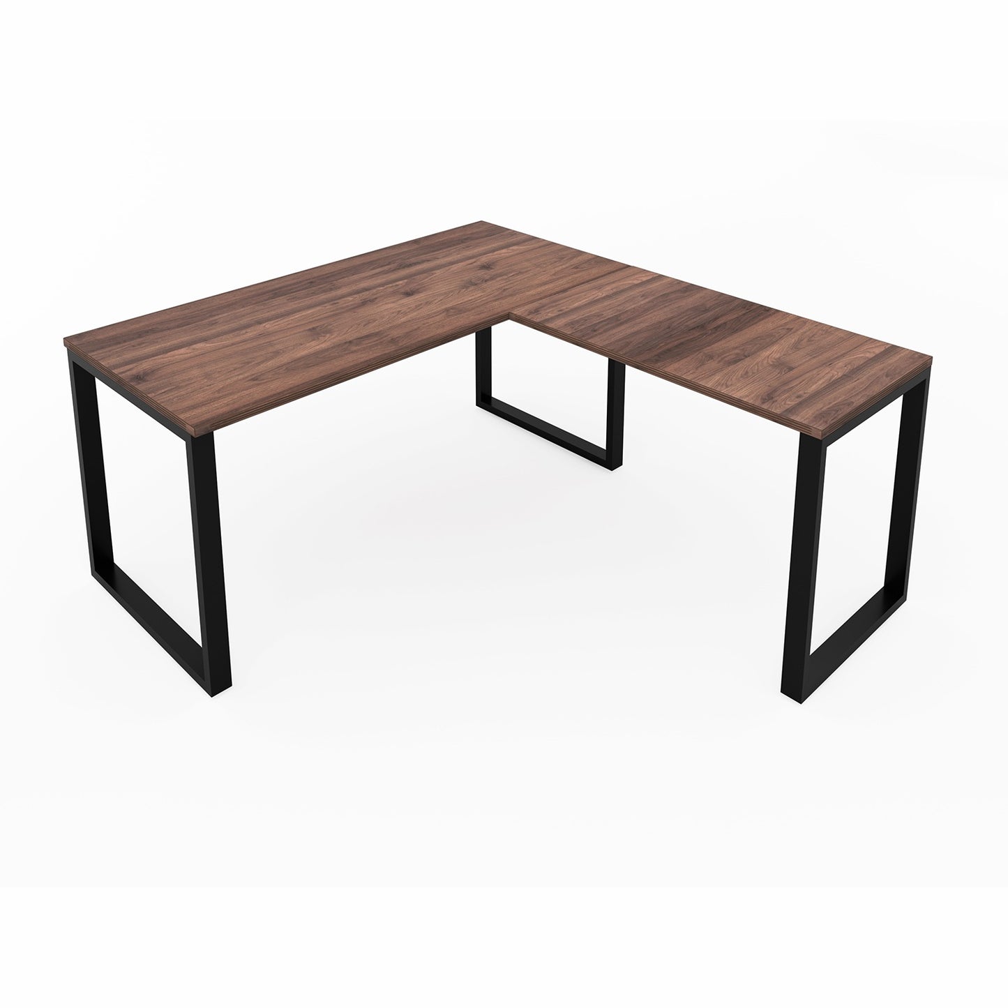 i5 Industries Fusion L-Shaped Metal Leg Desk, 72″ x 72″