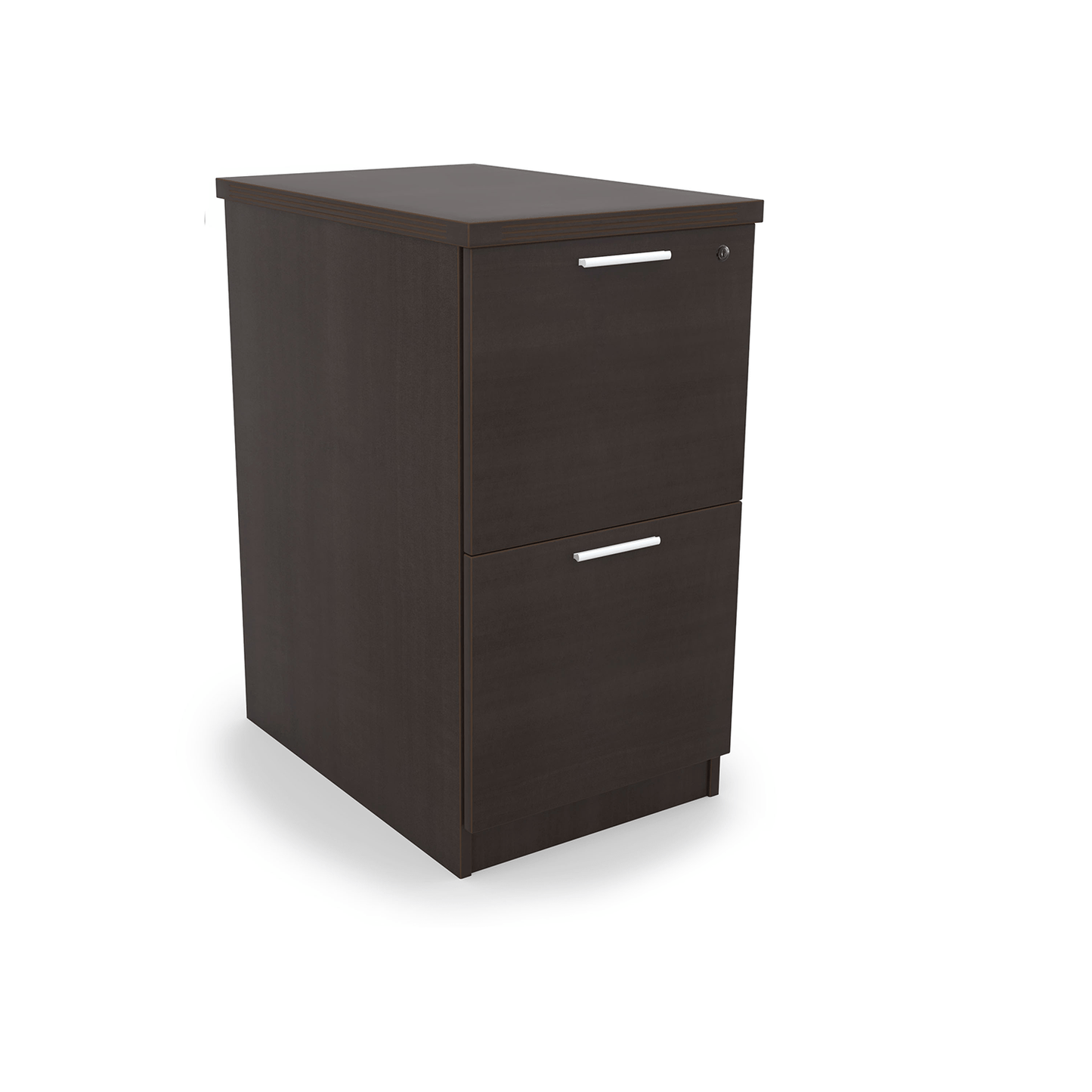 i5 Industries Kai 2 Drawer Pedestal Storage with Top, 22″