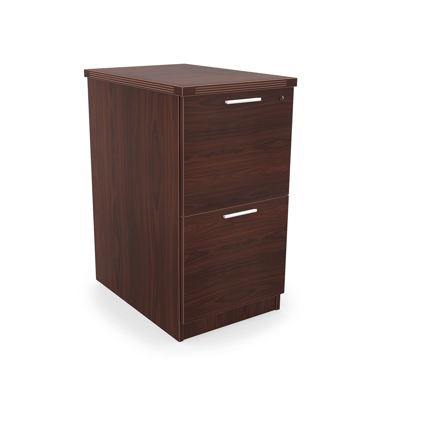 i5 Industries Kai 2 Drawer Pedestal Storage with Top, 22″