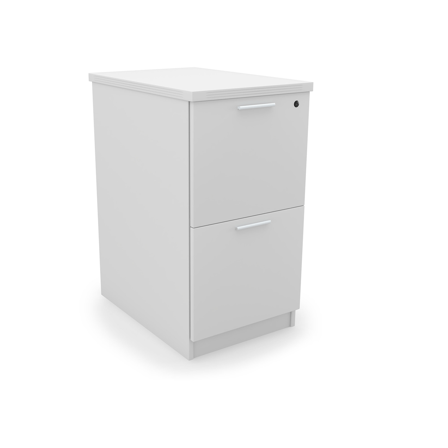 i5 Industries Kai 2 Drawer Pedestal Storage with Top, 22″