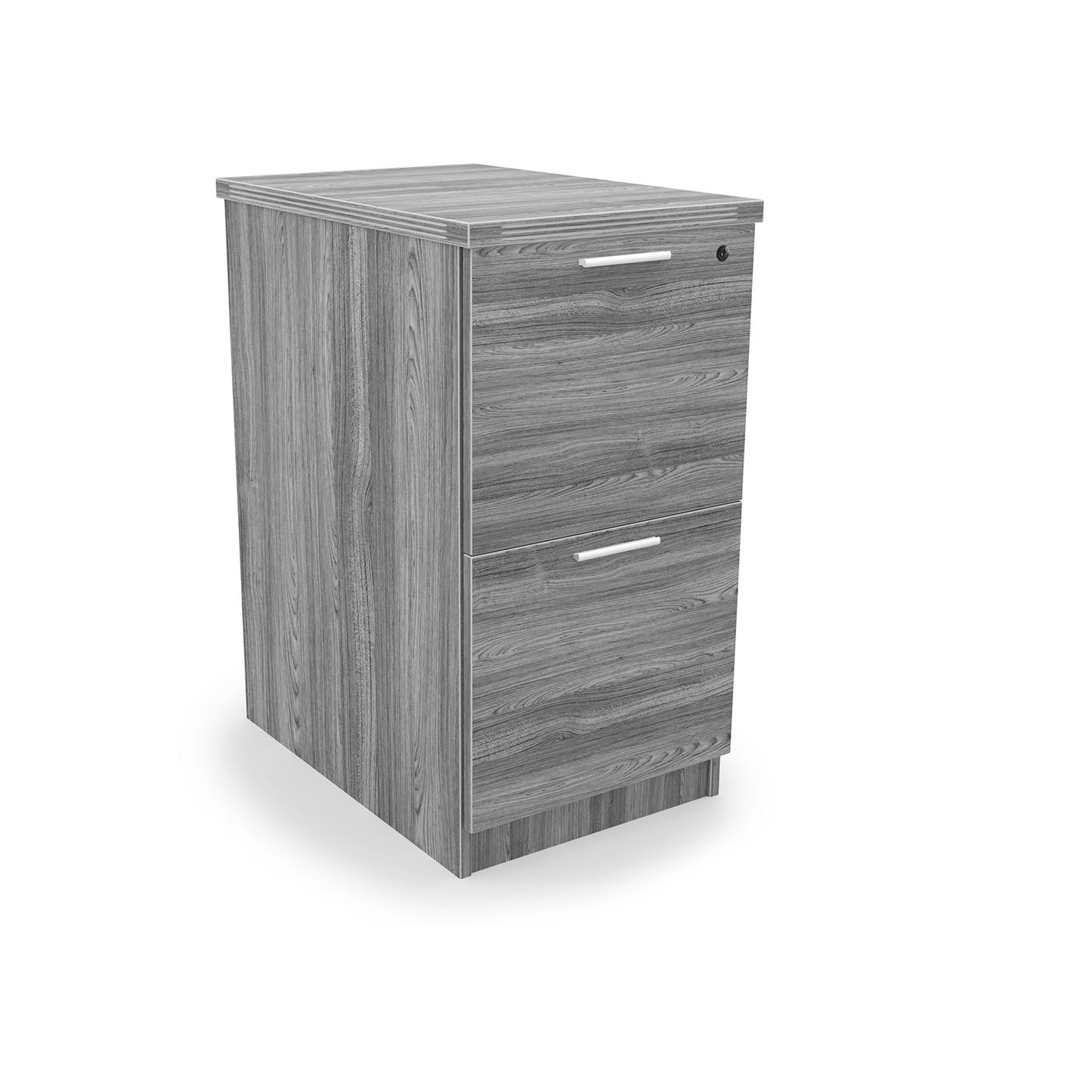 i5 Industries Kai 2 Drawer Pedestal Storage with Top, 22″