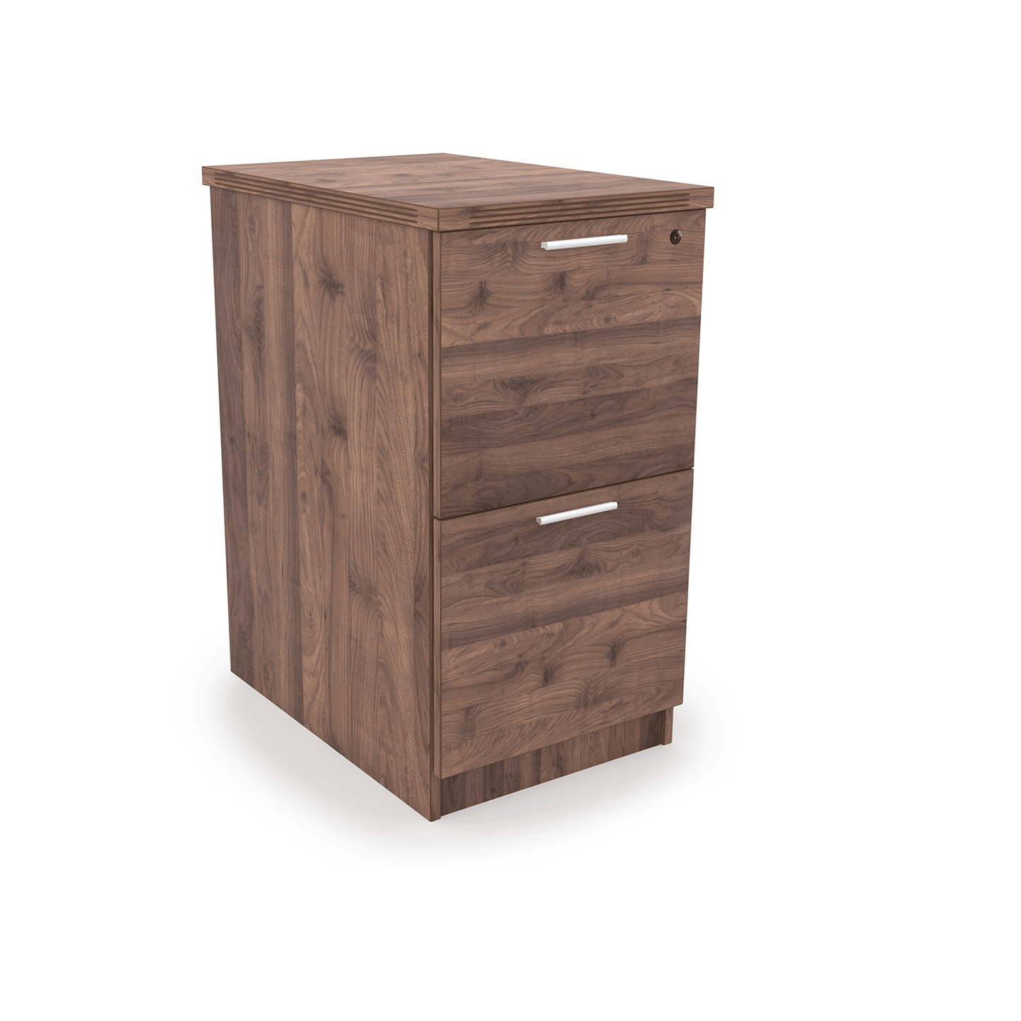 i5 Industries Kai 2 Drawer Pedestal Storage with Top, 22″