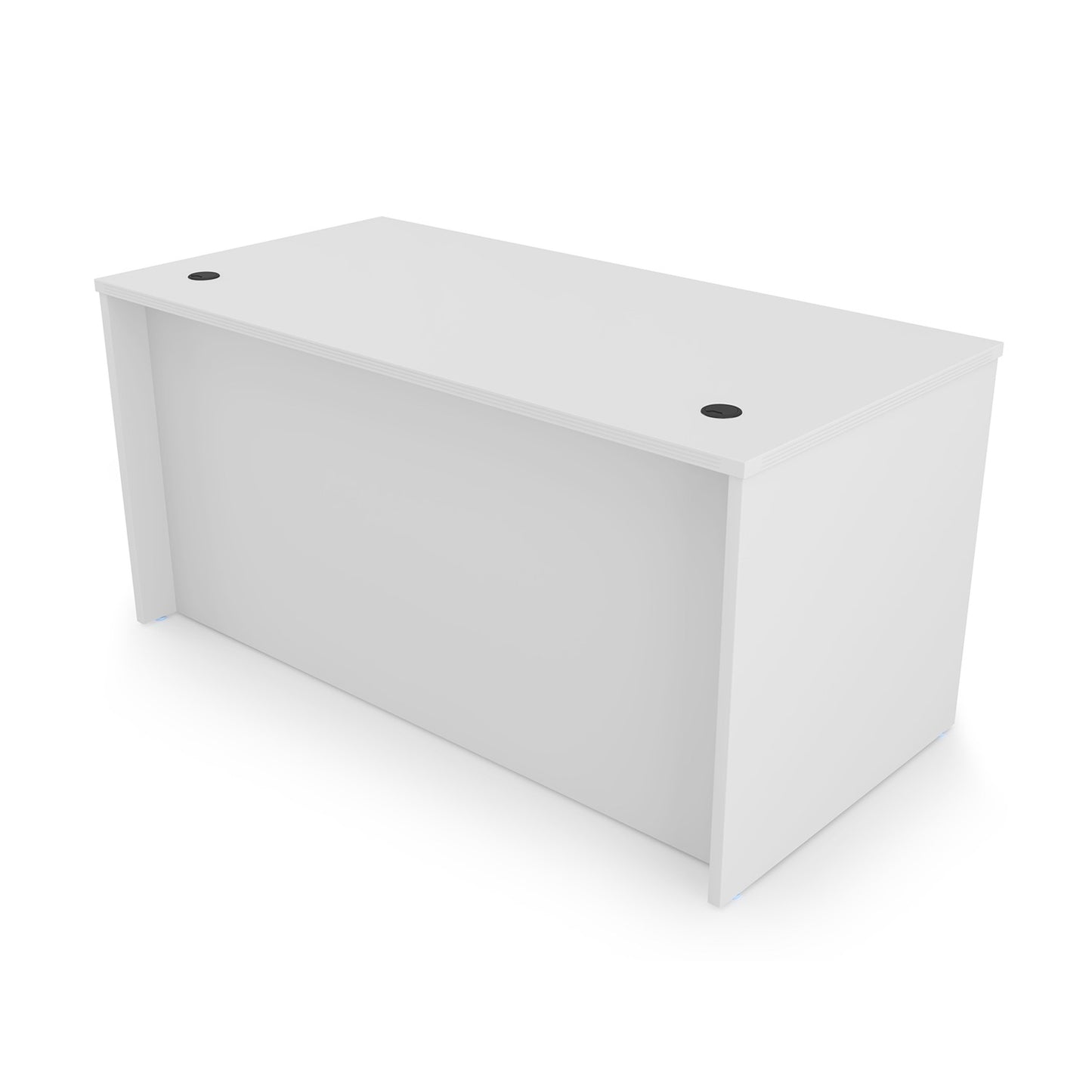 i5 Industries Kai Rectangular Desk with Double Suspended Pedestals, 30″ x 71″