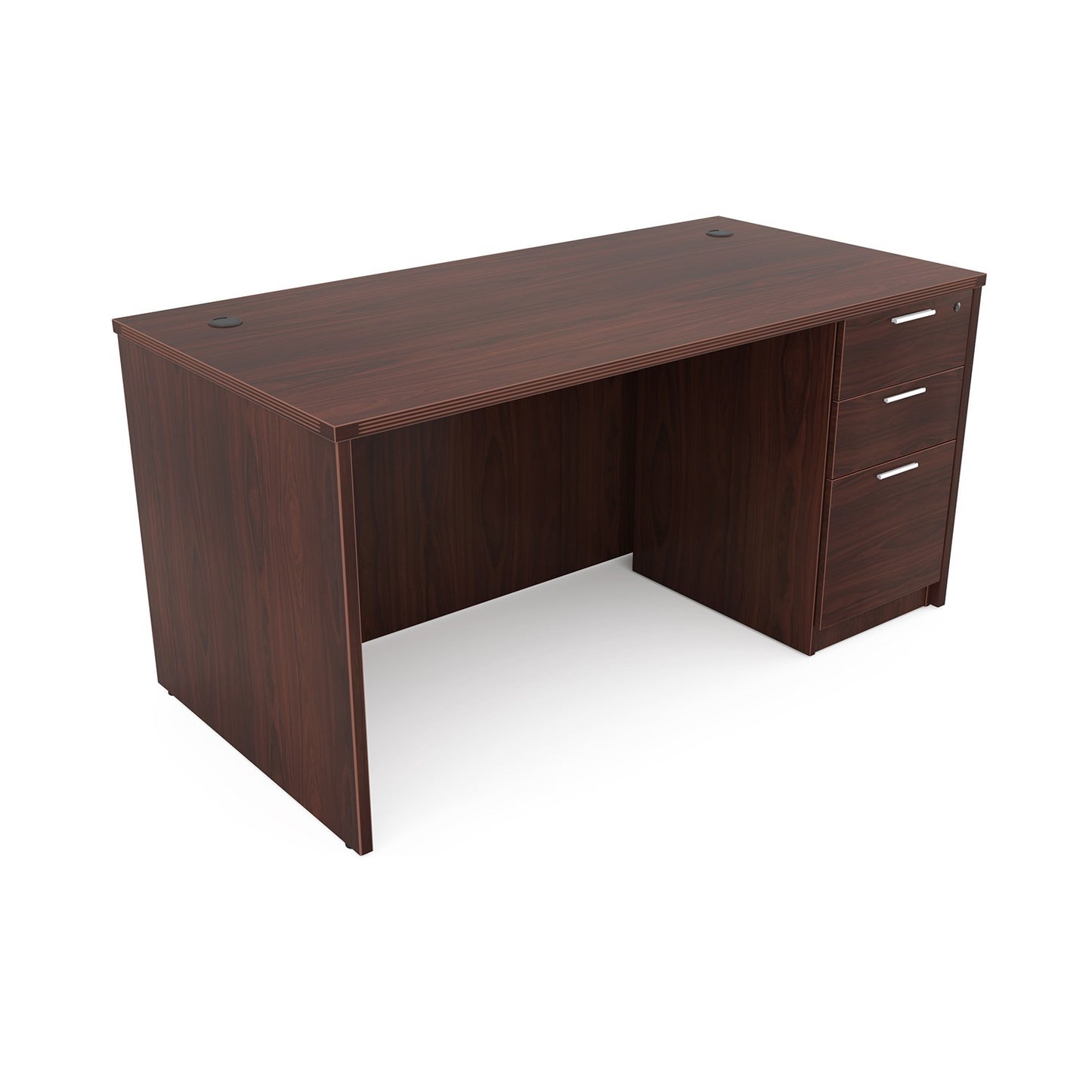i5 Industries Kai Rectangular Desk with Box Box File Pedestal, 30″ x 60″