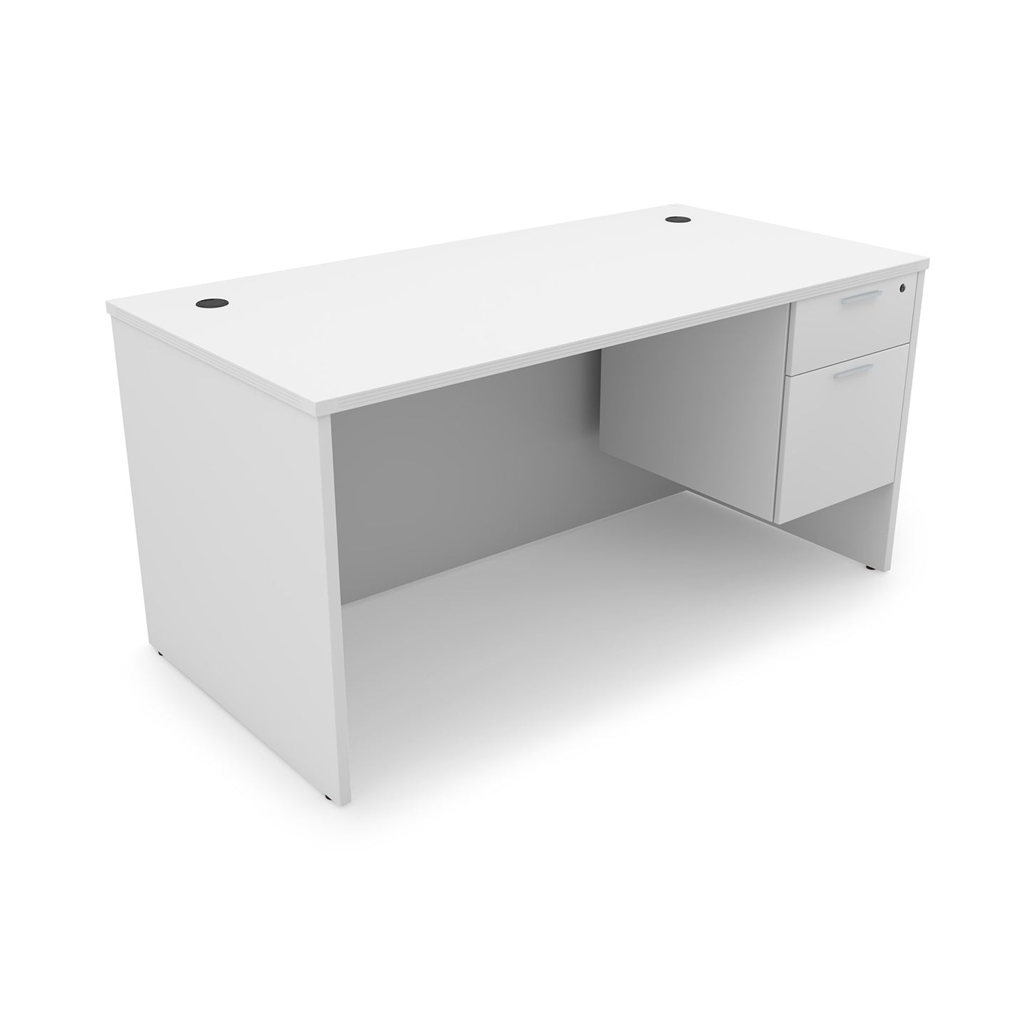 i5 Industries Kai Rectangular Desk with Suspended Pedestal, 36″ x 71″