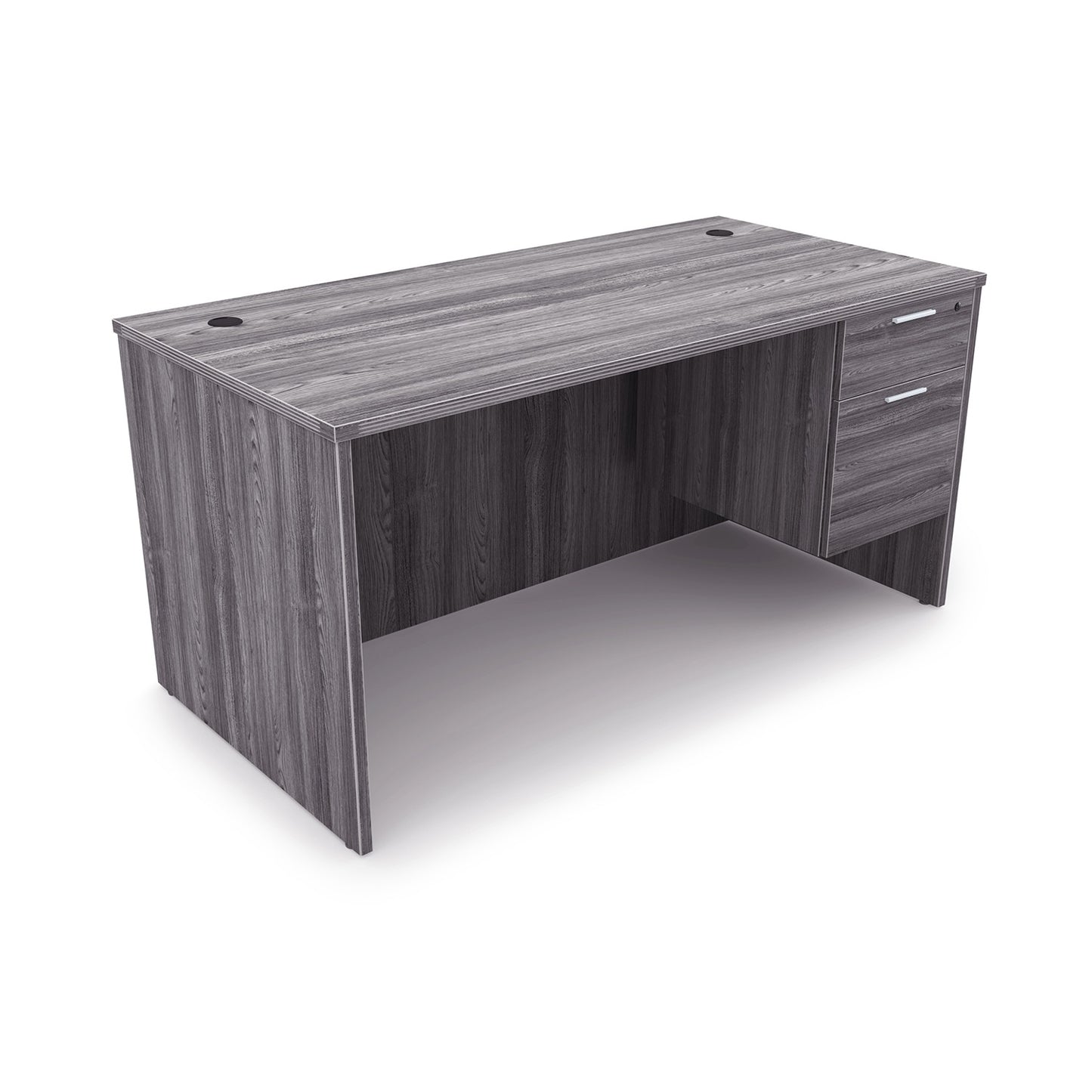 i5 Industries Kai Rectangular Desk with Suspended Pedestal, 36″ x 71″