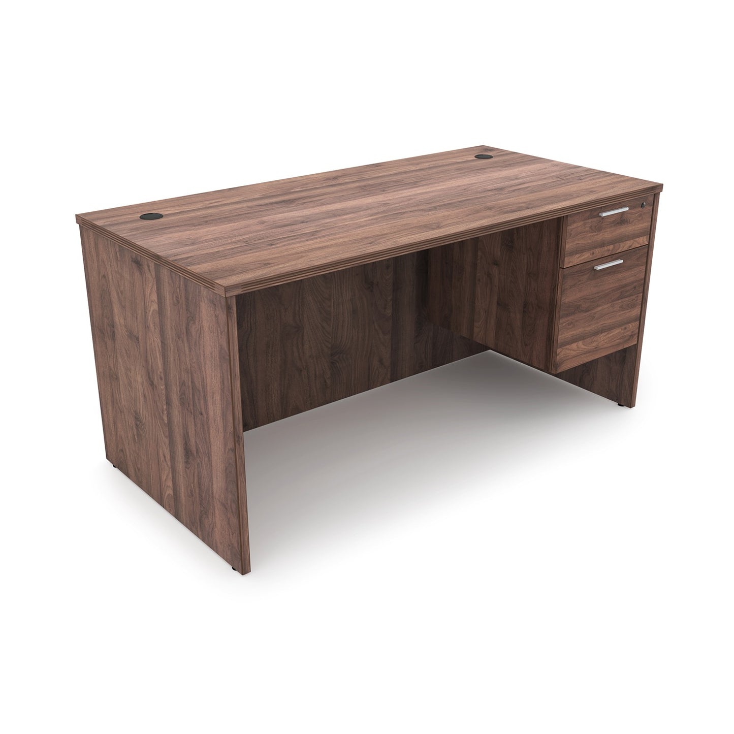 i5 Industries Kai Rectangular Desk with Suspended Pedestal, 36″ x 71″