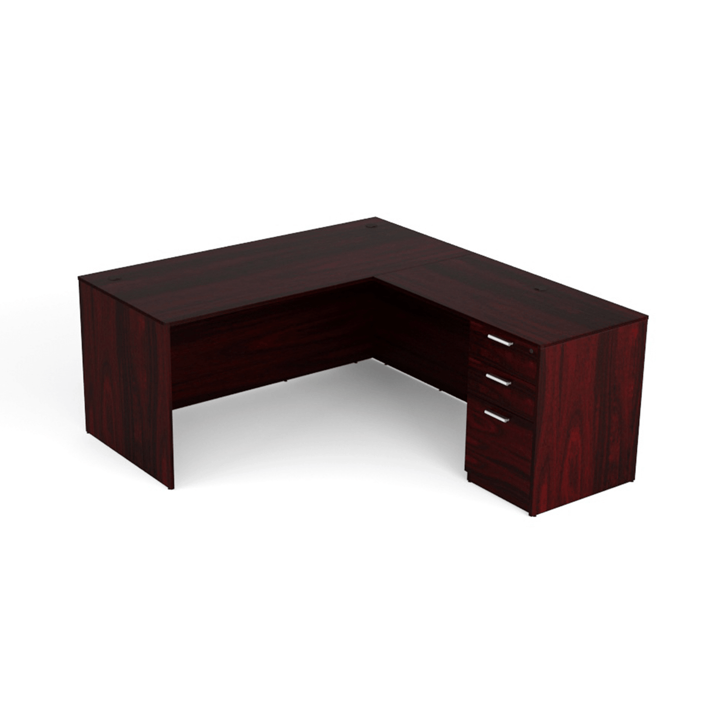 i5 Industries Kai L Shaped Desk with Full Pedestal, 66″ x 78″