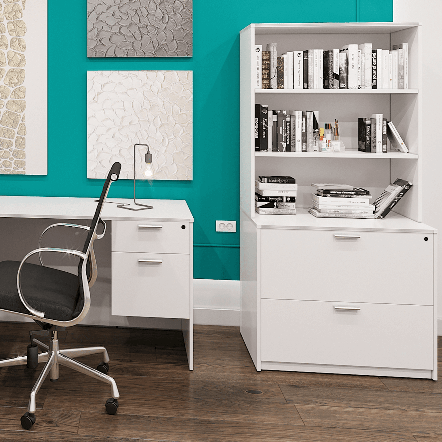 i5 Industries Kai Lateral File with Hutch