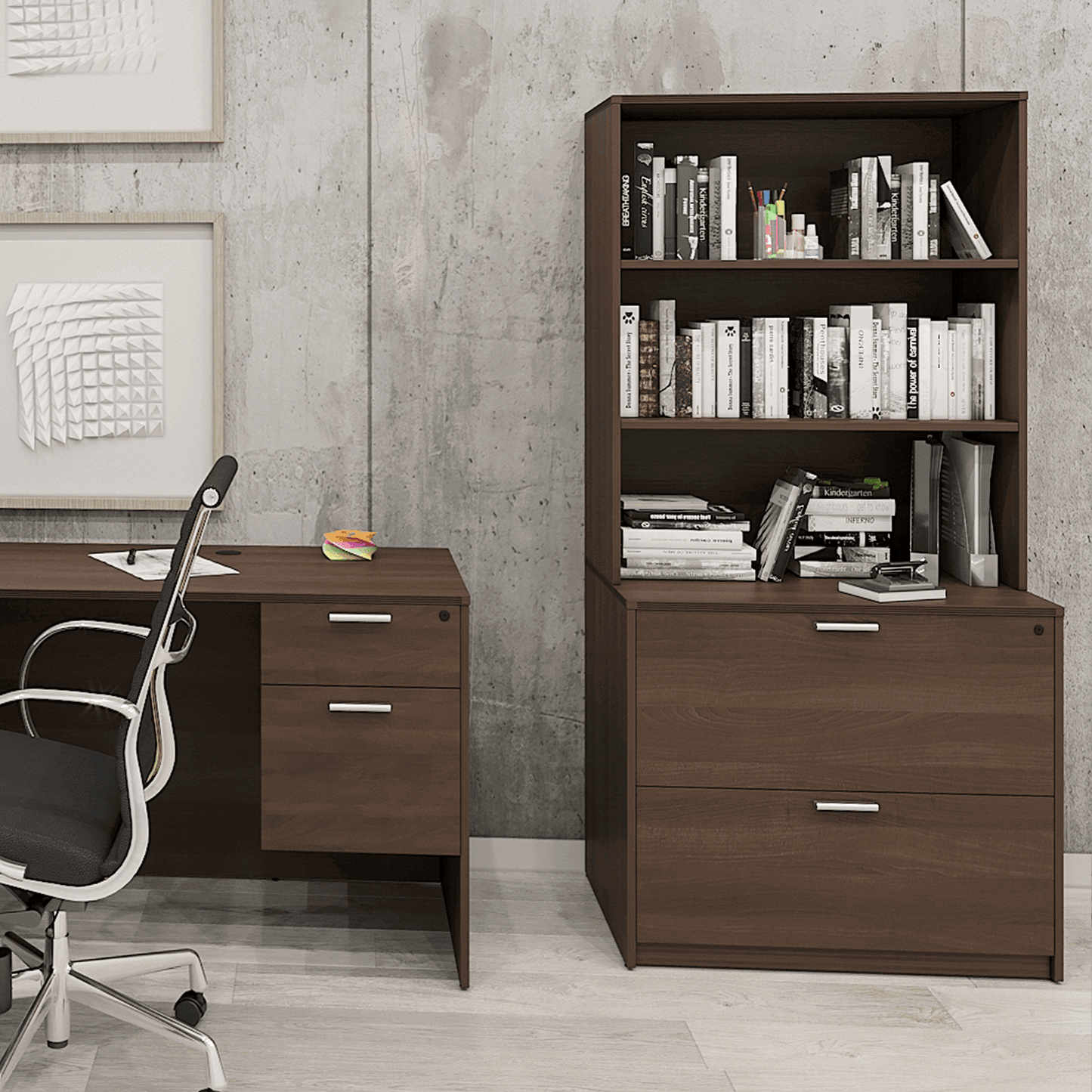 i5 Industries Kai Lateral File with Hutch