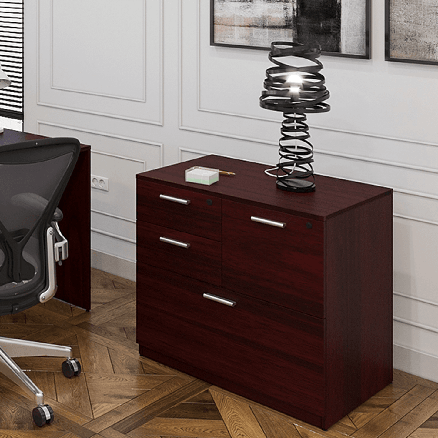 i5 Industries Kai 4 Drawer Multi-File Lateral File, 30″