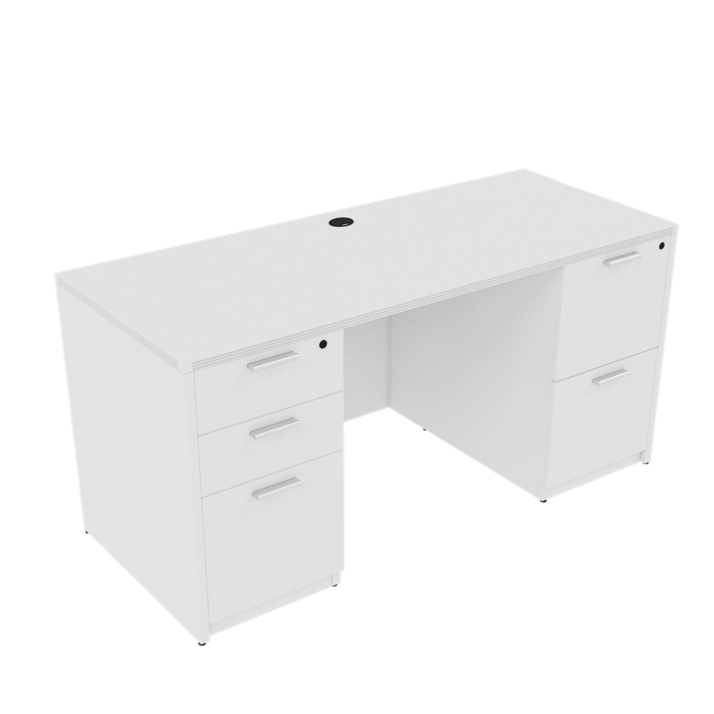 i5 Industries Kai Credenza with Double Full Pedestals, 24″ x 71″