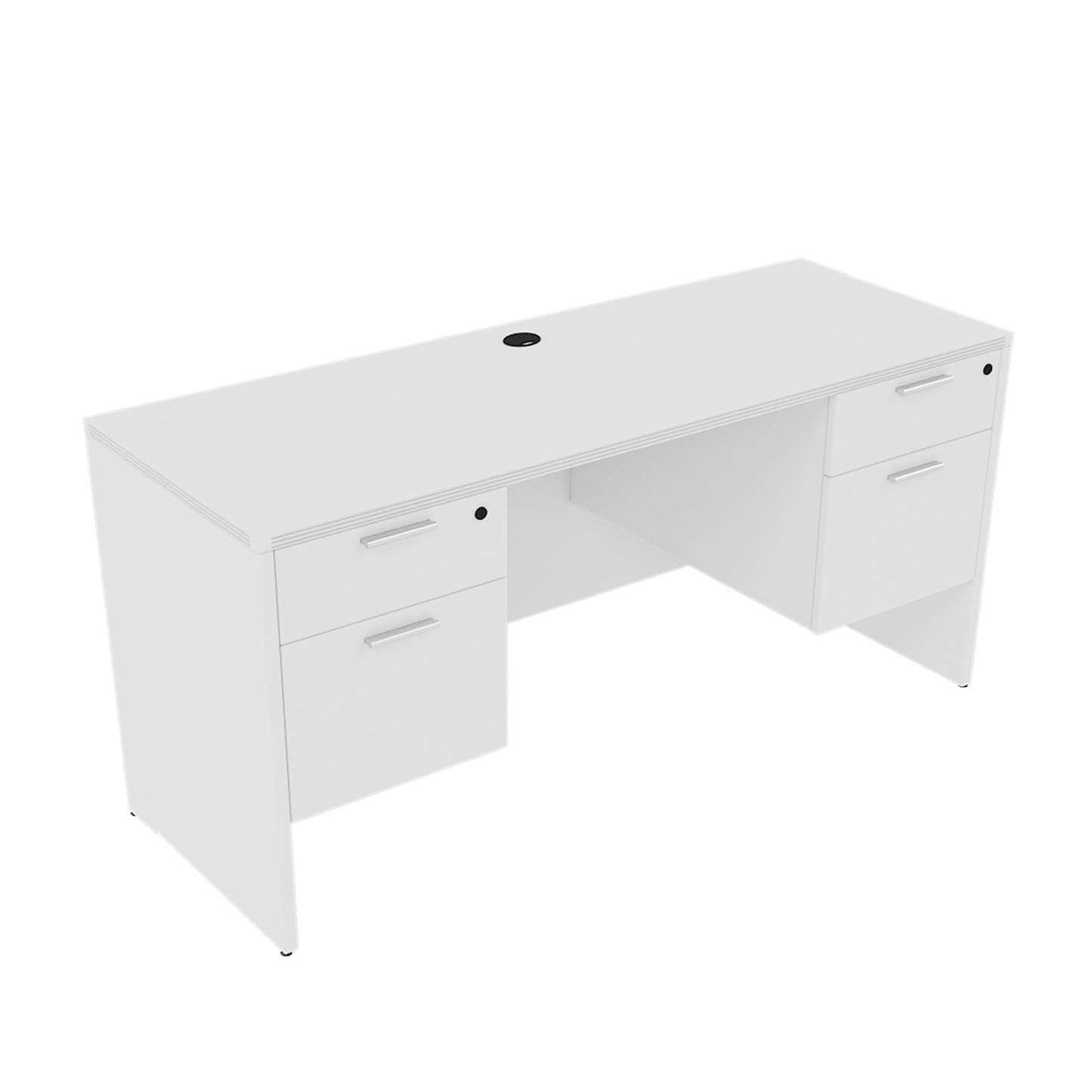 i5 Industries Kai Credenza with Double Suspended Pedestals, 24″ x 71″