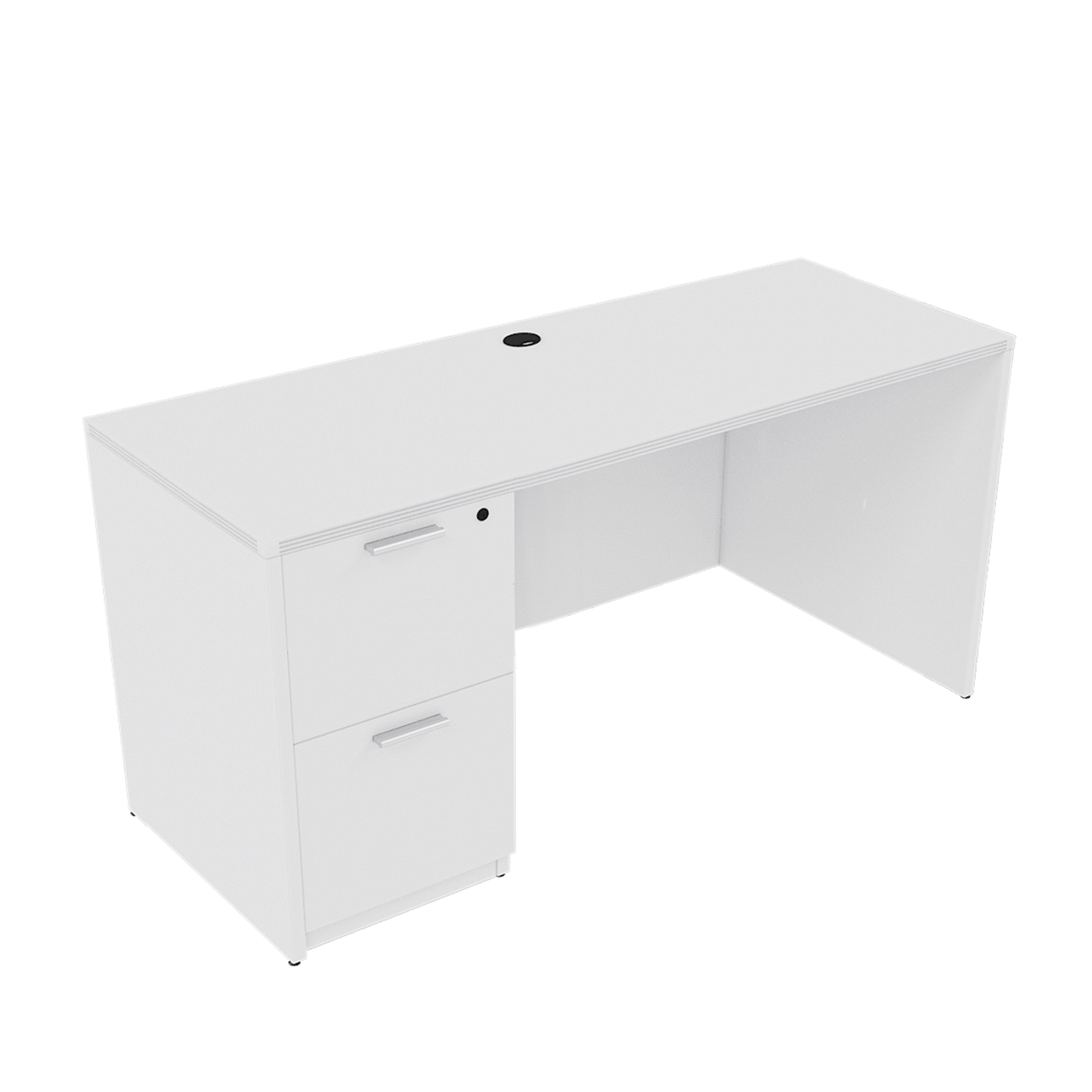 i5 Industries Kai Credenza with File File Pedestal, 24″ x 71″