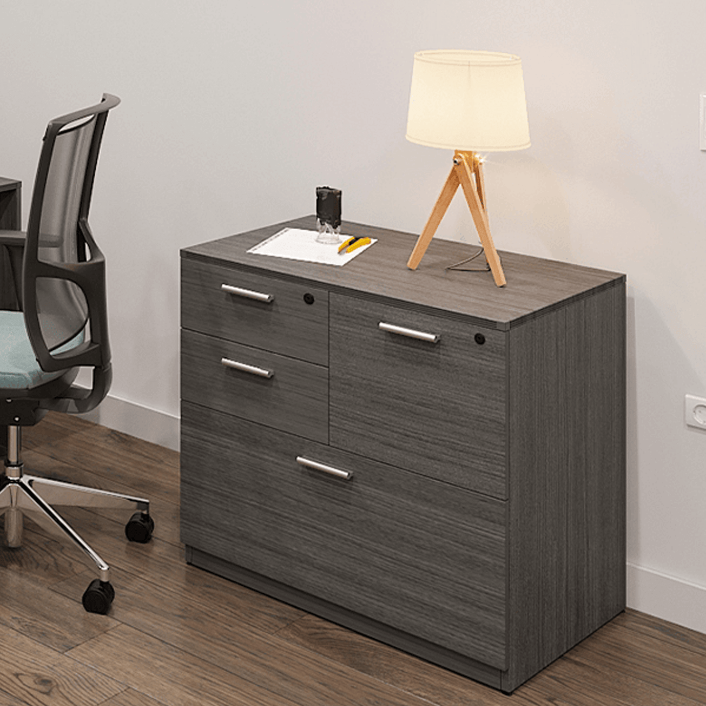 i5 Industries Kai 4 Drawer Multi-File Lateral File, 30″