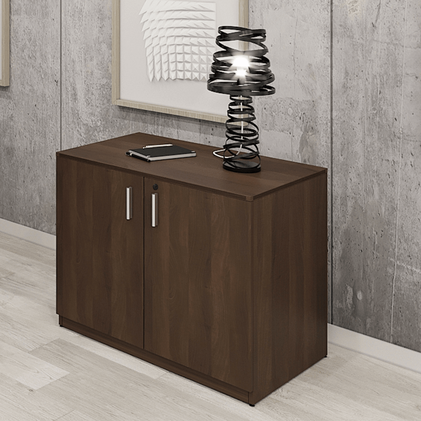 i5 Industries Kai 2 Door Storage Cabinet, 36″