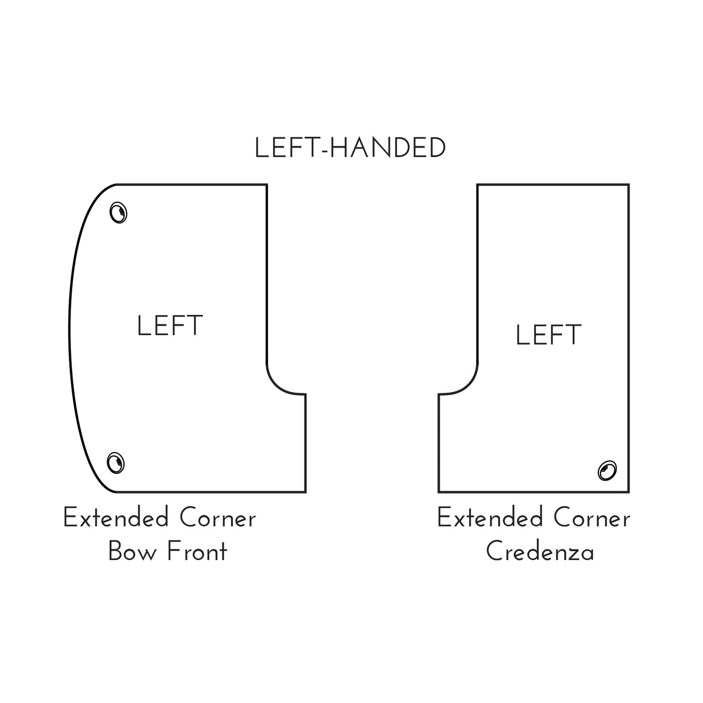 i5 Industries Kai U Shaped Left Handed Extended Corner Bow Front Desk with Double Suspended Pedestals, 71″ x 120″