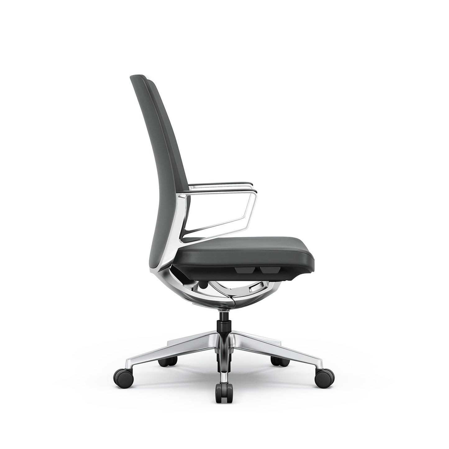 i5 Industries Gravity Conference Chair – Smoke Gray Leather