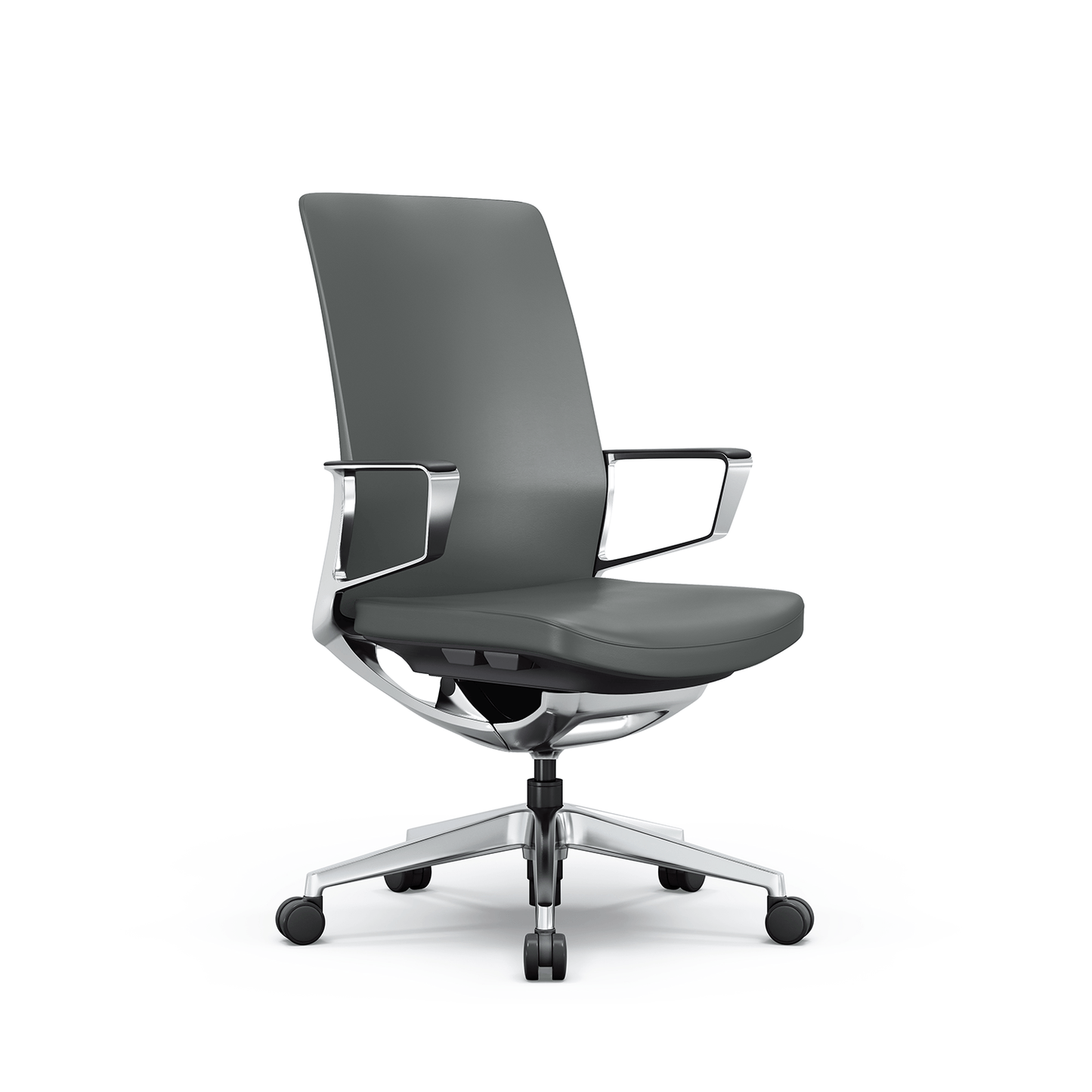 i5 Industries Gravity Conference Chair – Smoke Gray Leather