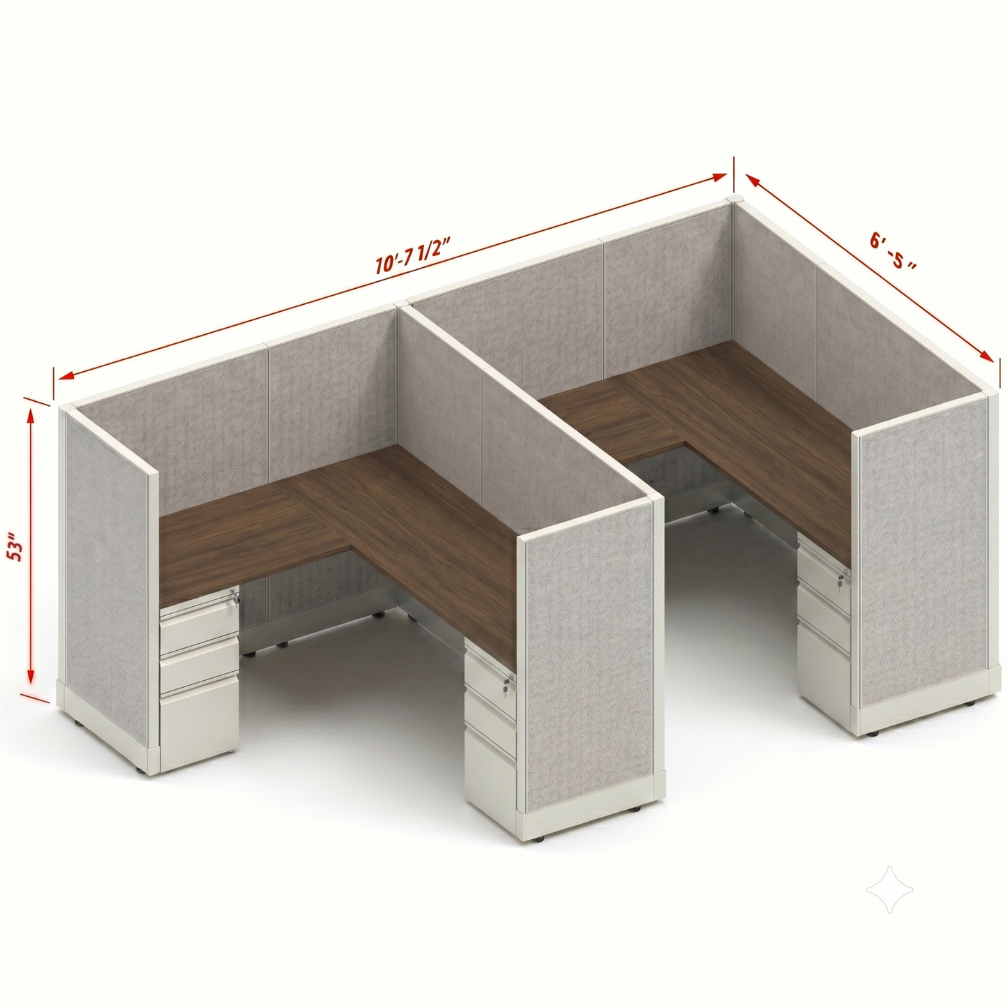Workstation Desk 53H 2pack inline