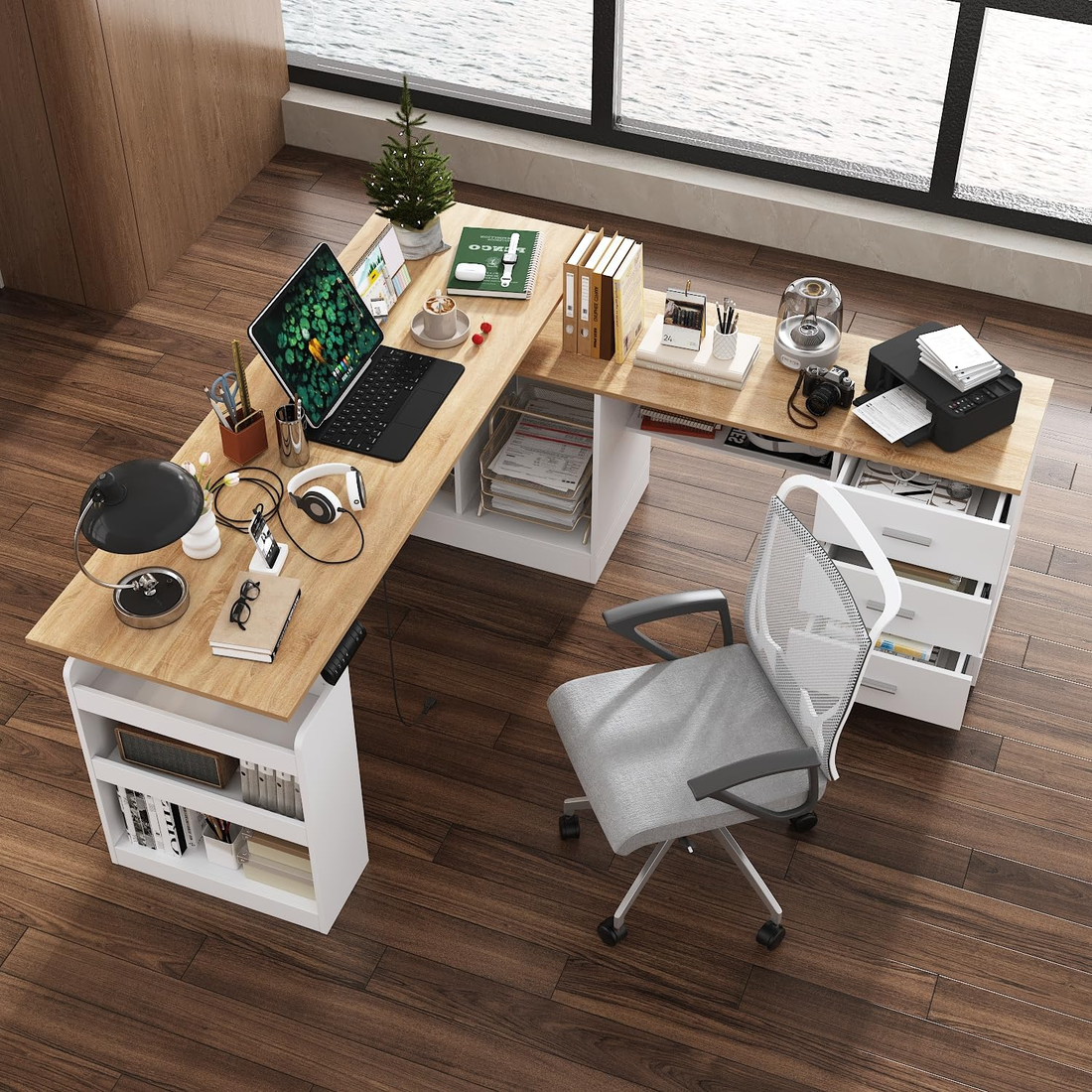L-Shaped Standing Desk