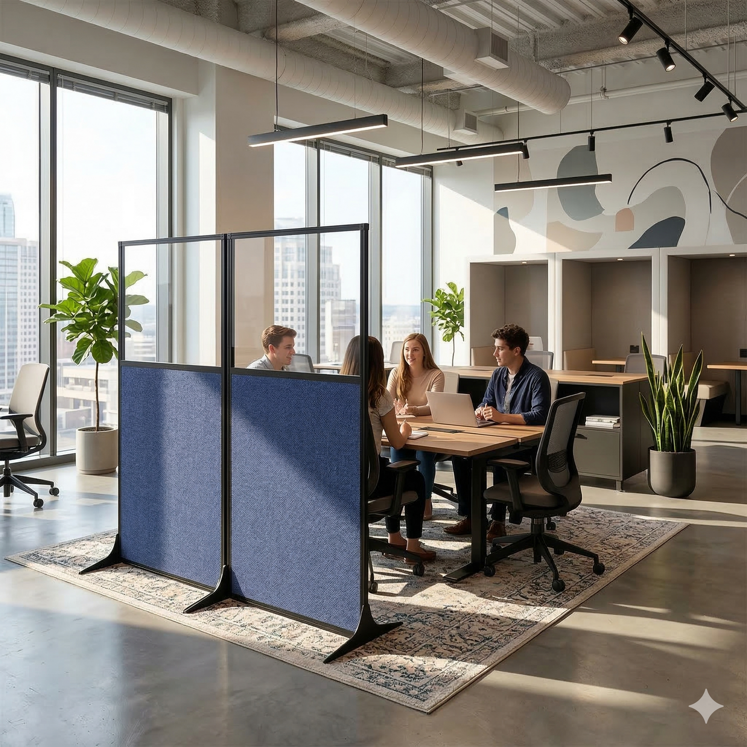 Workstation Privacy Screens for Offices