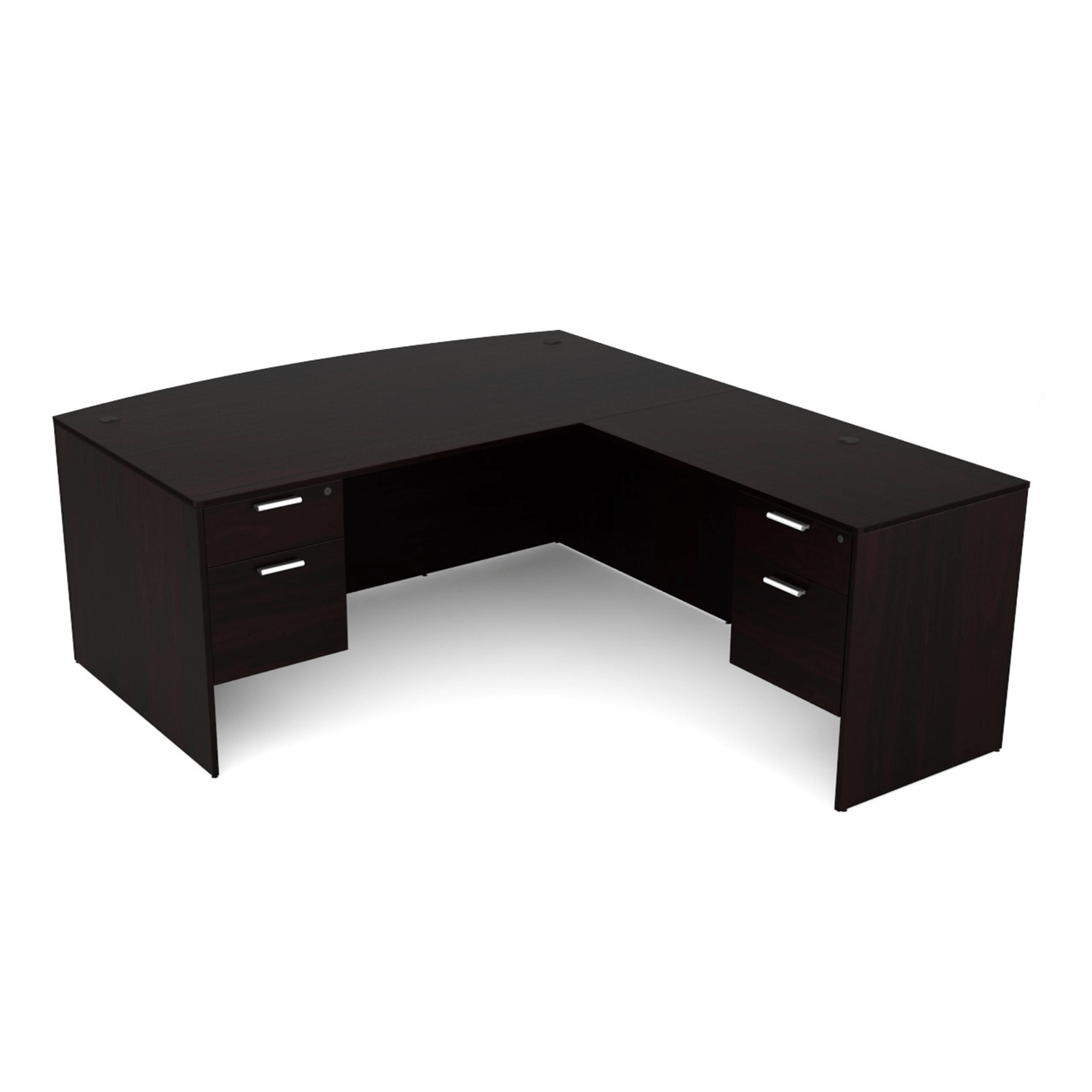 i5 Industries Kai L Shaped Bow Front Desk