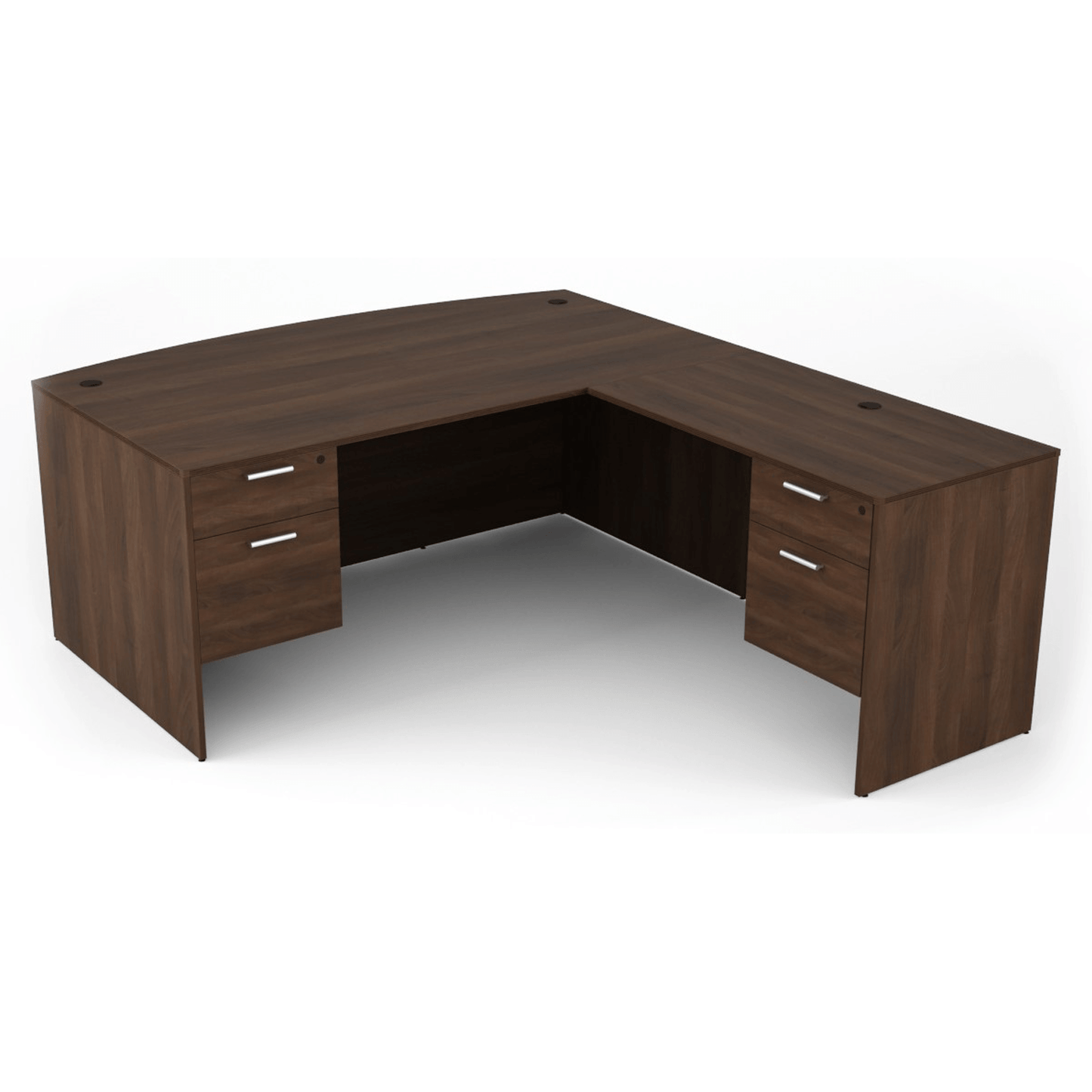 i5 Industries Kai L Shaped Bow Front Desk