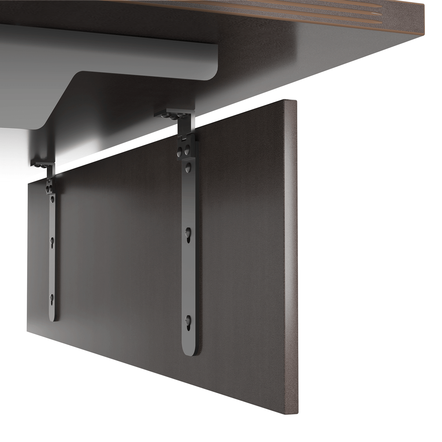 i5 Industries Kai Modesty Panel with Hinged Brackets, 12″ x 44″ – For 60″W Surface