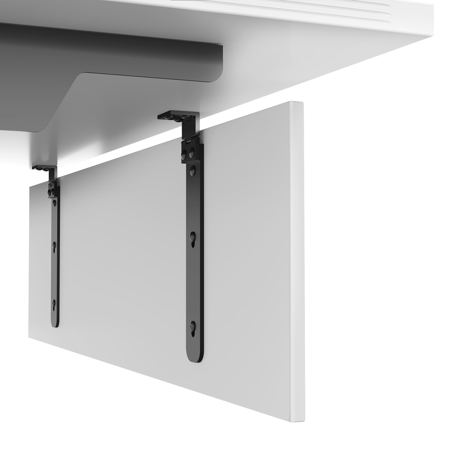 i5 Industries Kai Modesty Panel with Hinged Brackets, 12″ x 44″ – For 60″W Surface