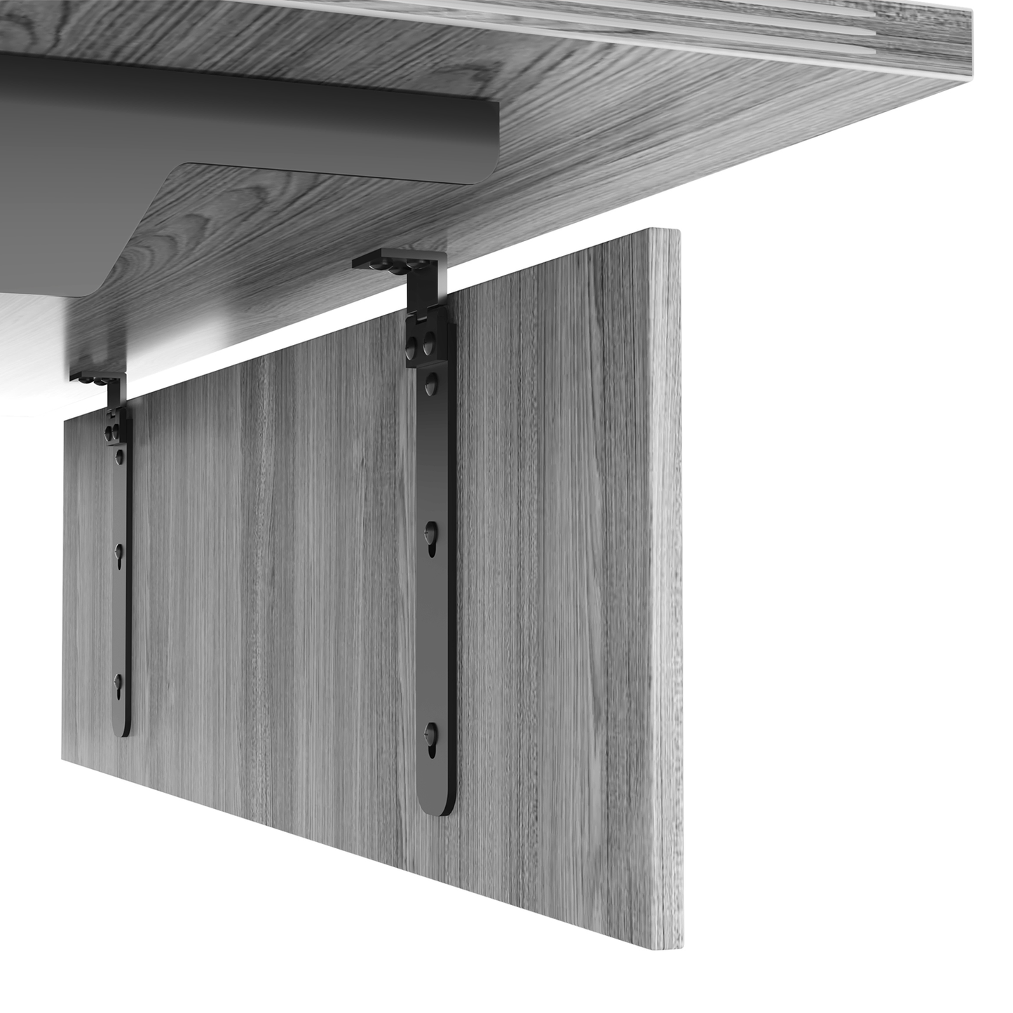 i5 Industries Kai Modesty Panel with Hinged Brackets, 12″ x 50″ – For 66″W Surface