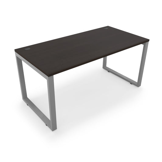 i5 Industries Fusion Metal Leg Desk with Grommets, 24″ x 60″