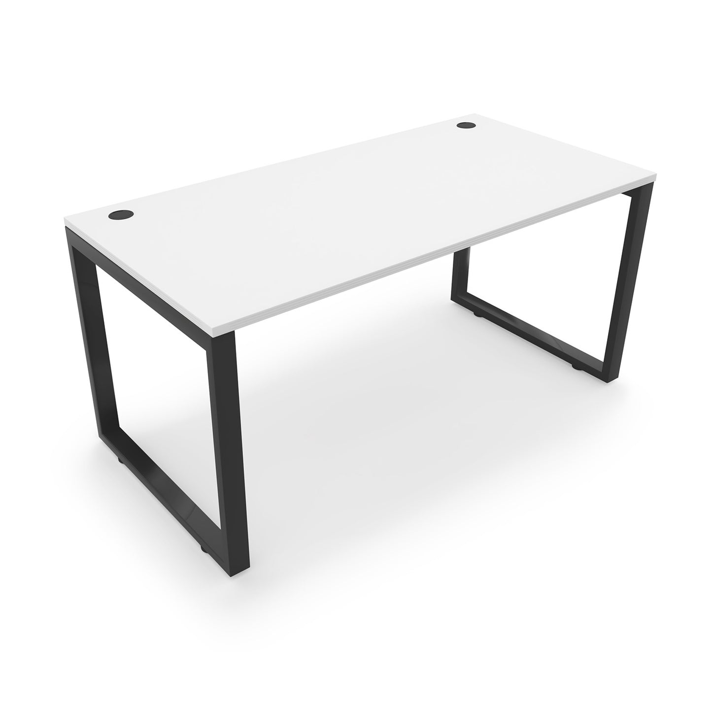 i5 Industries Fusion Metal Leg Desk with Grommets, 24″ x 60″