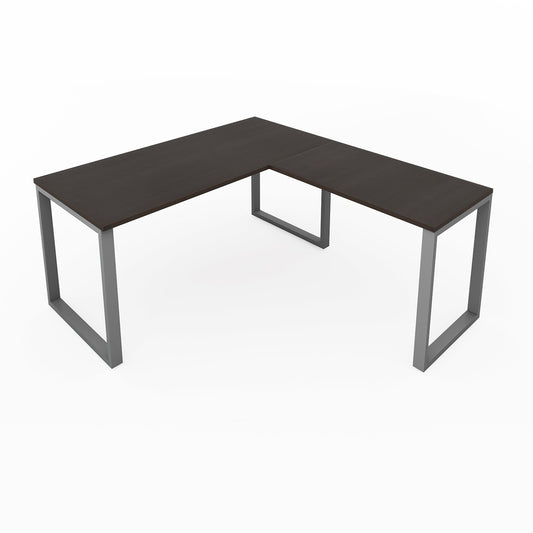 i5 Industries Fusion L-Shaped Metal Leg Desk, 72″ x 78″