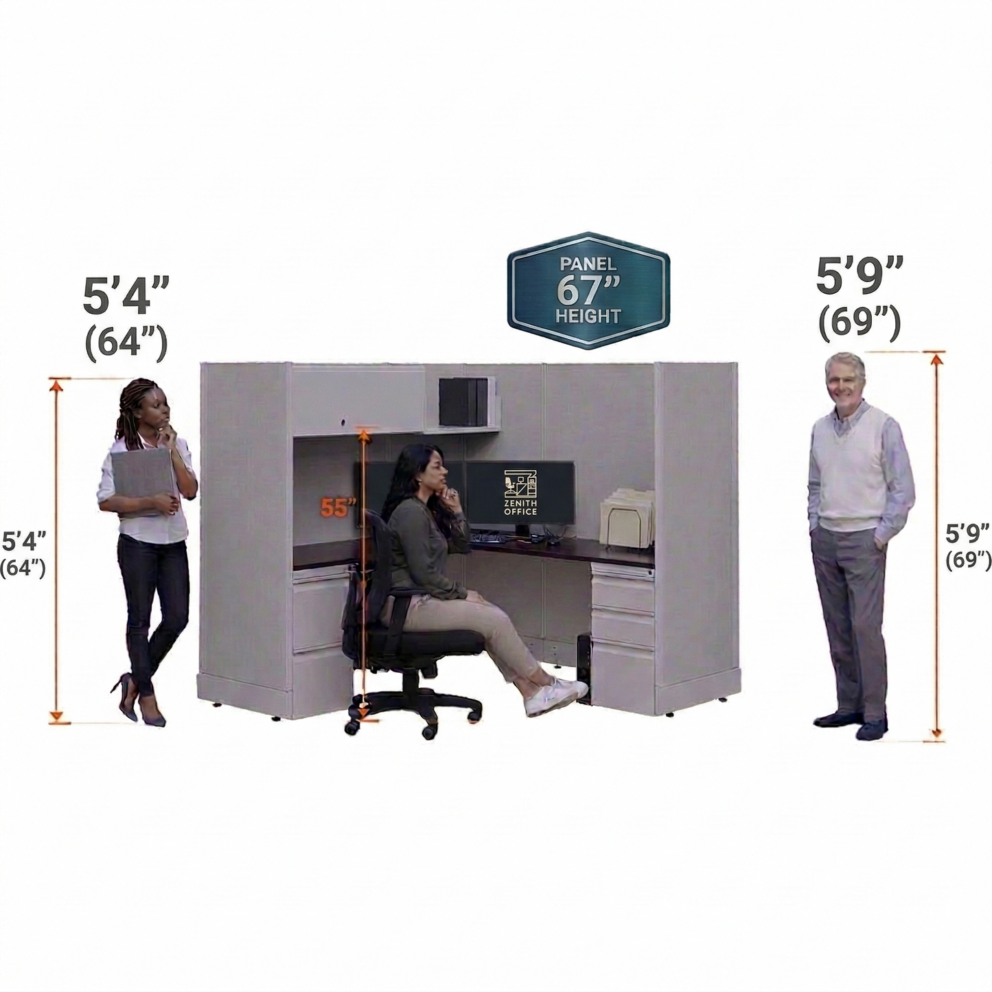 Workstation Desk 67H 2pack inline