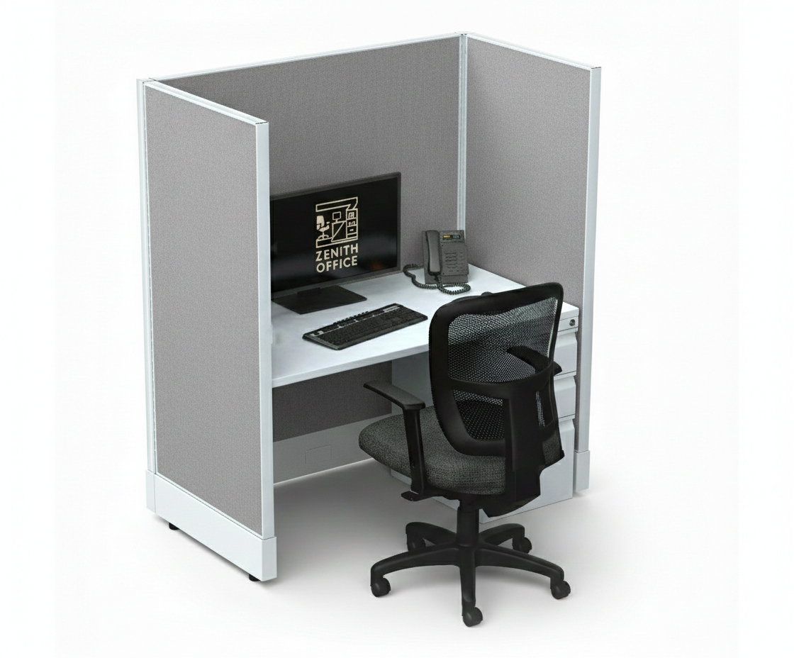 Office Cubicle Desk 53H Single