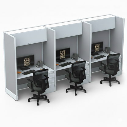 Cubicle Stations 67H 3pack Inline