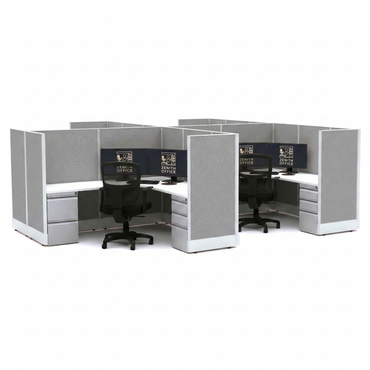 Workstation Desk 53H 4pack cluster