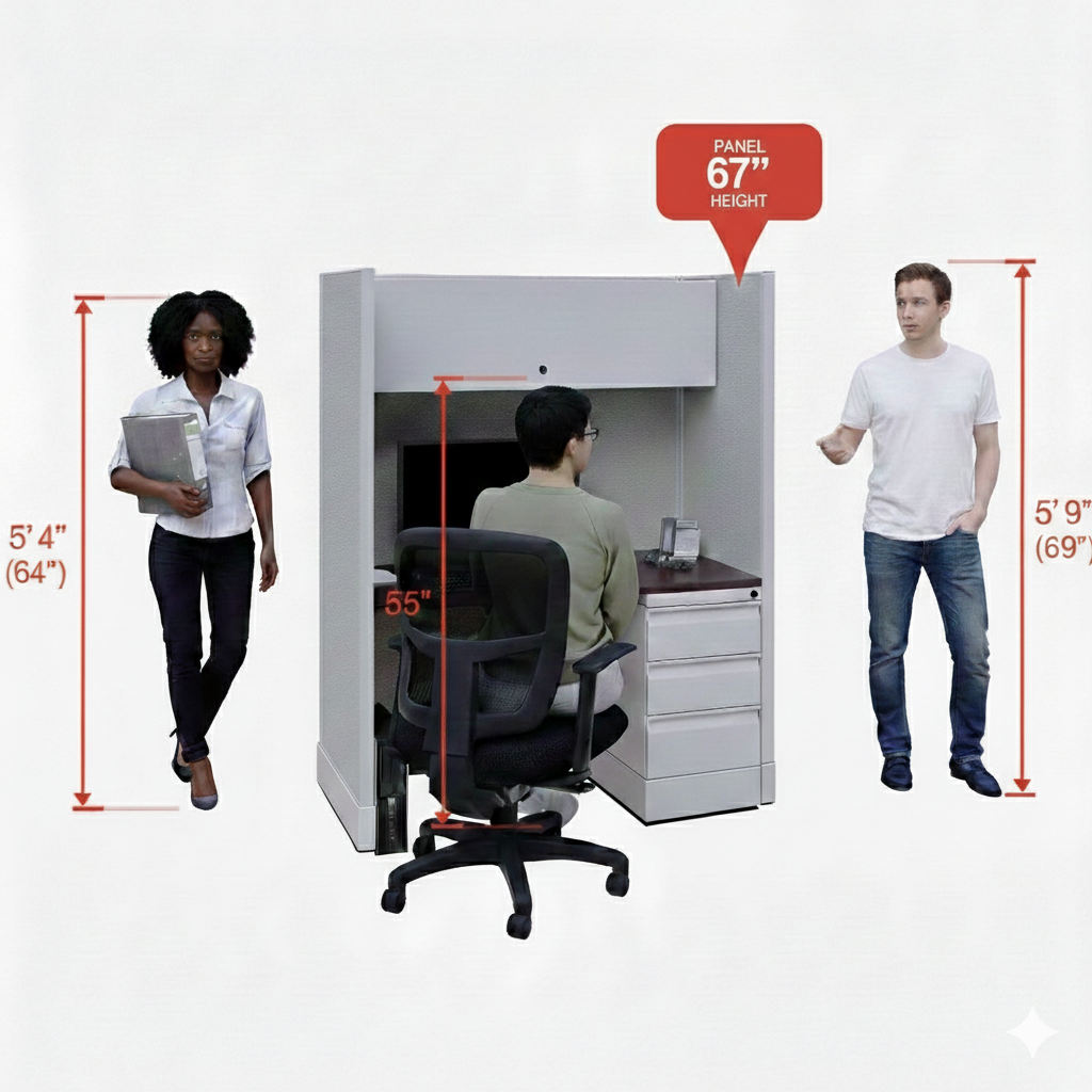 Cubicle Stations 67H Single