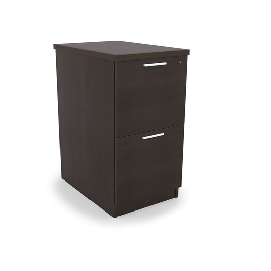 i5 Industries Kai 2 Drawer Pedestal Storage with Top, 22″
