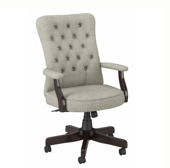 High Back Tufted Office Chair with Arms