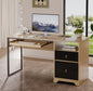 55'' Home Office Computer Desk with File and Storage Drawers