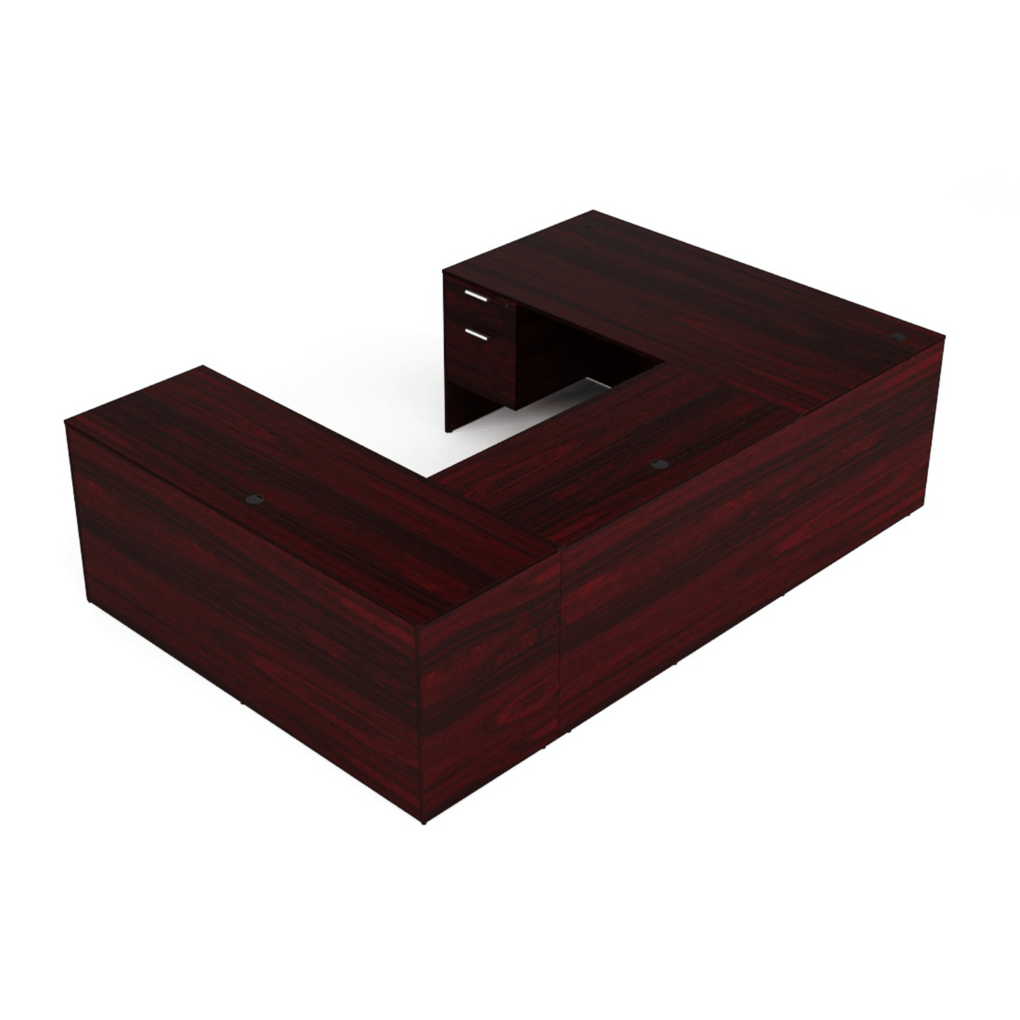 i5 Industries Kai U Shaped Desk with Double Suspended Pedestals, 71″ x 108″