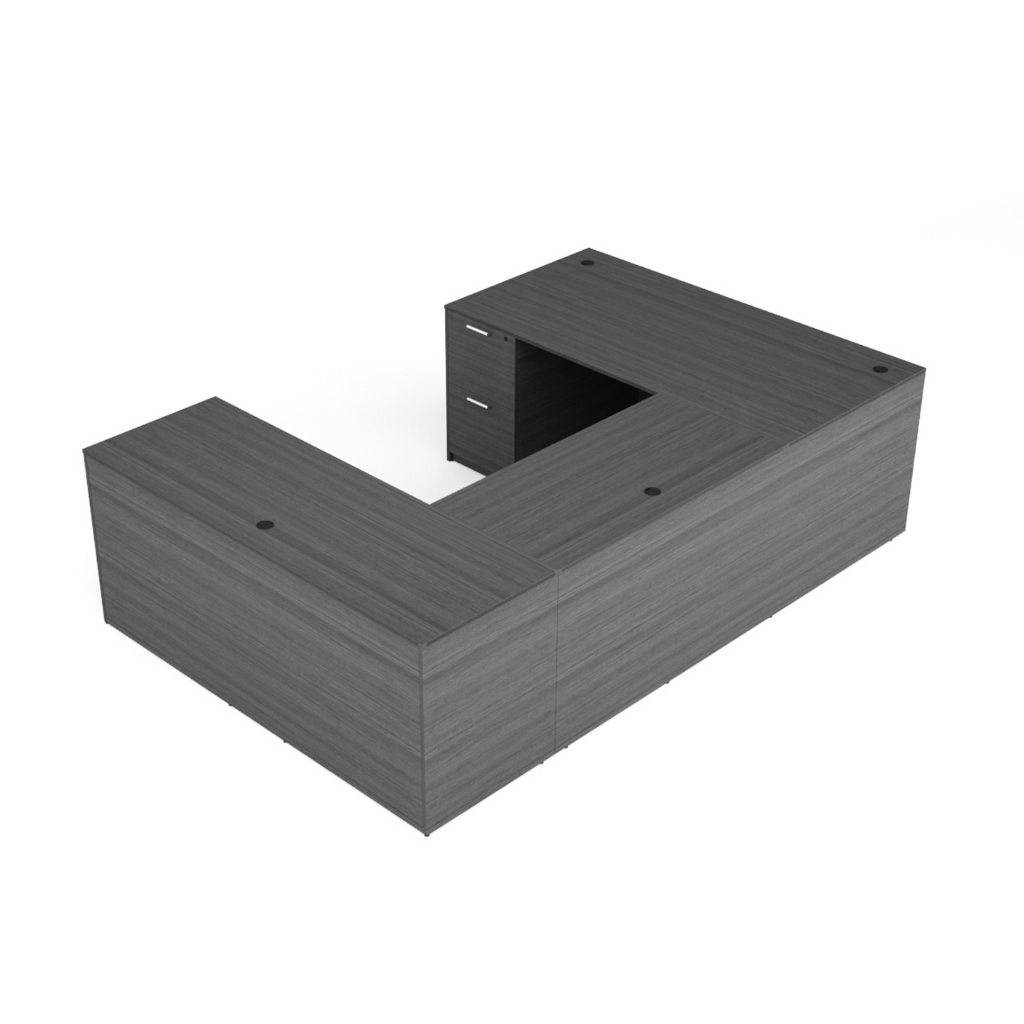 i5 Industries Kai U Shaped Desk with Double Full Pedestals, 71″ x 96″
